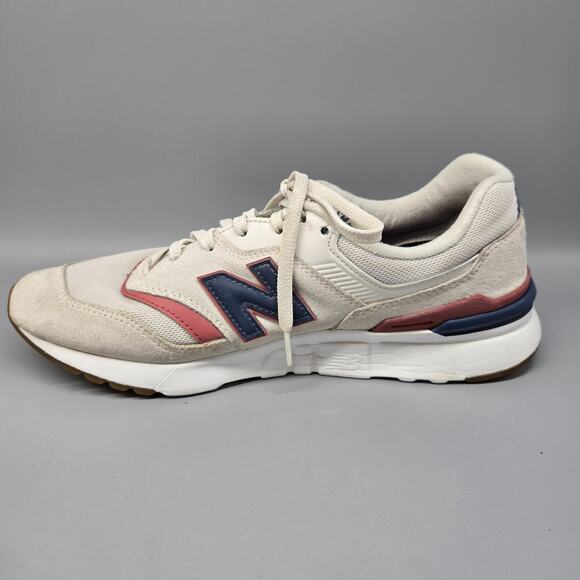 Unisex Women's 11 Men’s 9.5 New Balance 997H White Blue Red Running Shoes - Picture 8 of 12